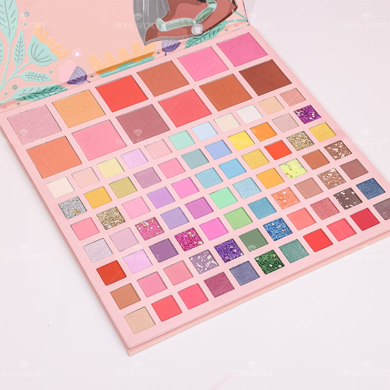 Royal Secret 89 Colores Serie Princesa Paleta De Sombras De Ojos Con Espejo（Mayoreo）