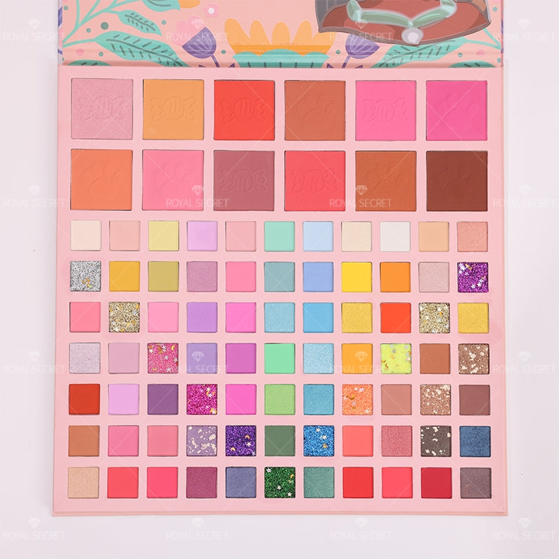 Royal Secret 89 Colores Serie Princesa Paleta De Sombras De Ojos Con Espejo（Mayoreo）