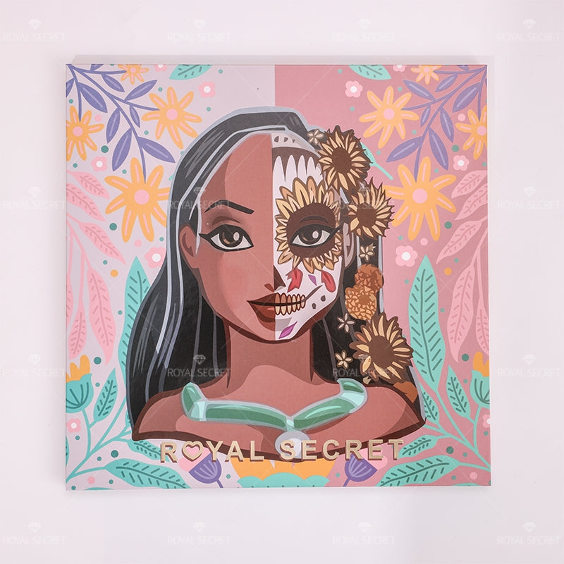 Royal Secret 89 Colores Serie Princesa Paleta De Sombras De Ojos Con Espejo（Mayoreo）