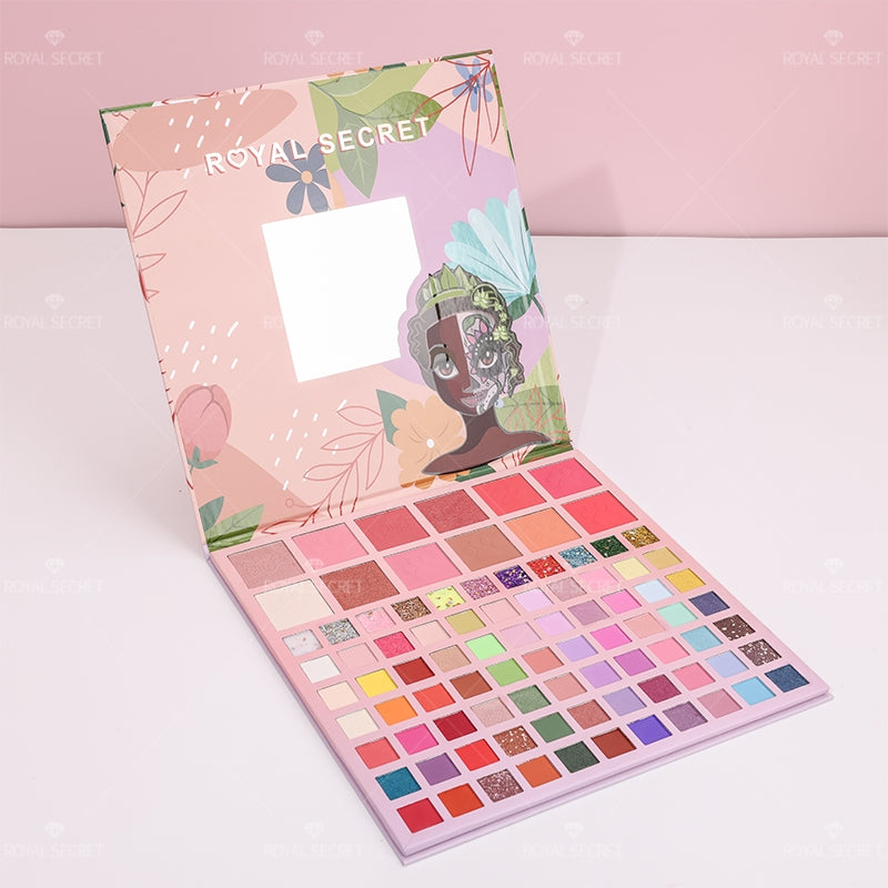 Royal Secret 89 Colores Serie Princesa Paleta De Sombras De Ojos Con Espejo（Mayoreo）