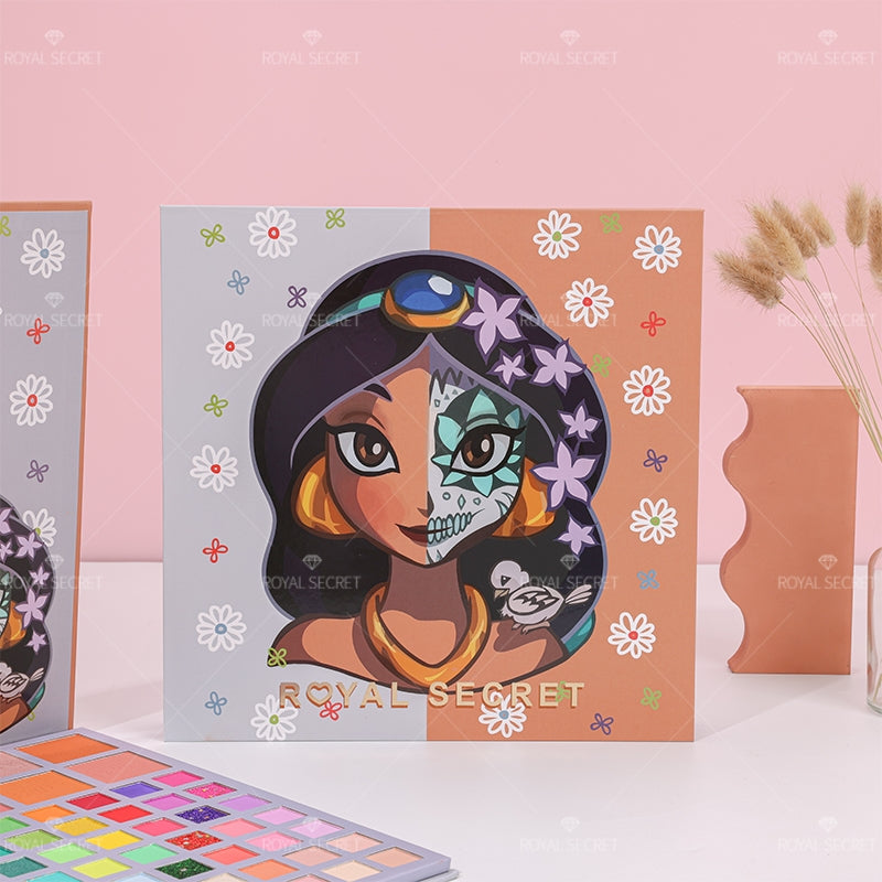 Royal Secret 89 Colores Serie Princesa Paleta De Sombras De Ojos Con Espejo（Mayoreo）