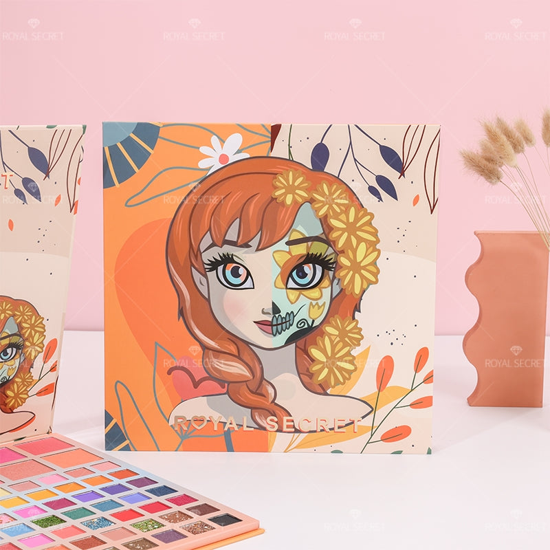 Royal Secret 89 Colores Serie Princesa Paleta De Sombras De Ojos Con Espejo（Mayoreo）