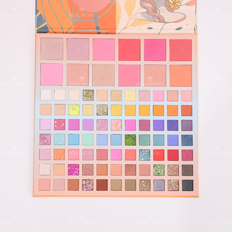 Royal Secret 89 Colores Serie Princesa Paleta De Sombras De Ojos Con Espejo（Mayoreo）