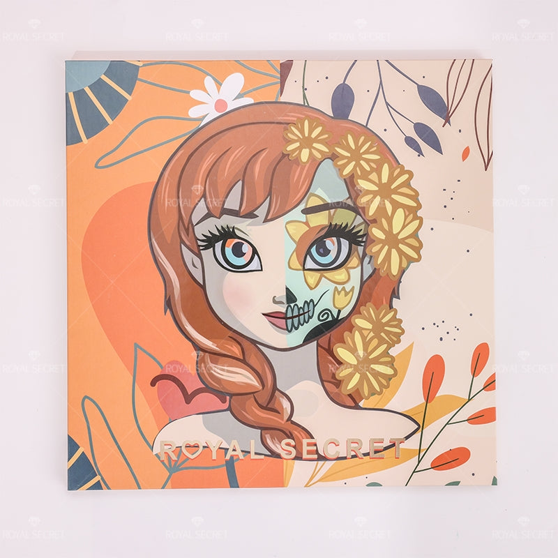 Royal Secret 89 Colores Serie Princesa Paleta De Sombras De Ojos Con Espejo（Mayoreo）