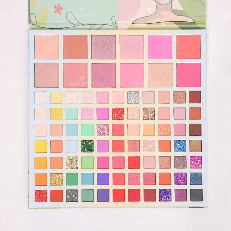 Royal Secret 89 Colores Serie Princesa Paleta De Sombras De Ojos Con Espejo（Mayoreo）