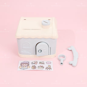Dibujos Animados Caba?a Shape Cajón Con Pegatinas (Personalizado)