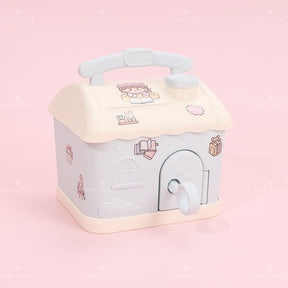 Dibujos Animados Caba?a Shape Cajón Con Pegatinas (Personalizado)