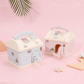 Dibujos Animados Caba?a Shape Cajón Con Pegatinas (Personalizado)