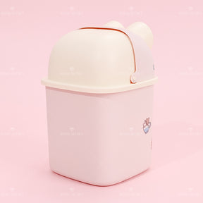Frog Shape Flip Desktop Bin Con Pegatinas (Personalizado)
