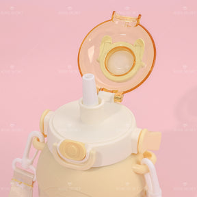 780ML Taza Termo de gran capacidad para ni?os, taza de agua termo con gran barriga de animales de dibujos animados (Personalizado)