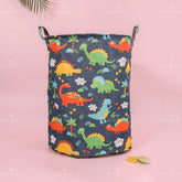 Dibujos Animados Dinosaurios Patrón Portátil Plegable Cesta De Lavandería (Personalizado)