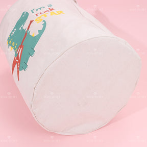 Dibujos Animados Dinosaurios Patrón Portátil Plegable Cesta De Lavandería (Personalizado)