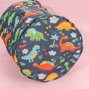 Dibujos Animados Dinosaurios Patrón Portátil Plegable Cesta De Lavandería (Personalizado)