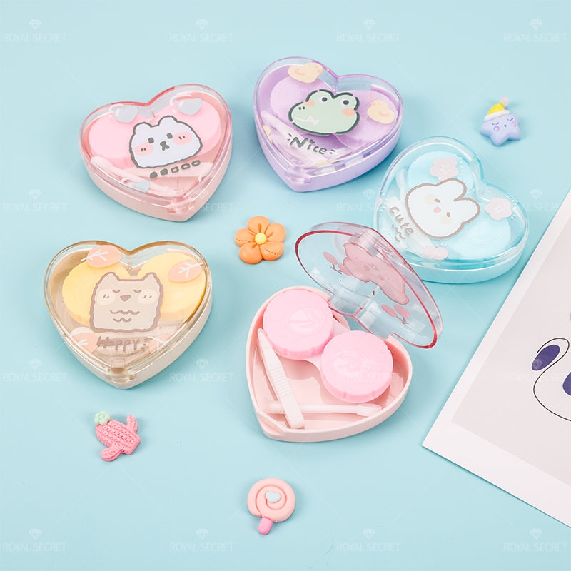 Estuche De Lentes De Contacto De Forma De Corazón (Personalización) - HOLY BOOK