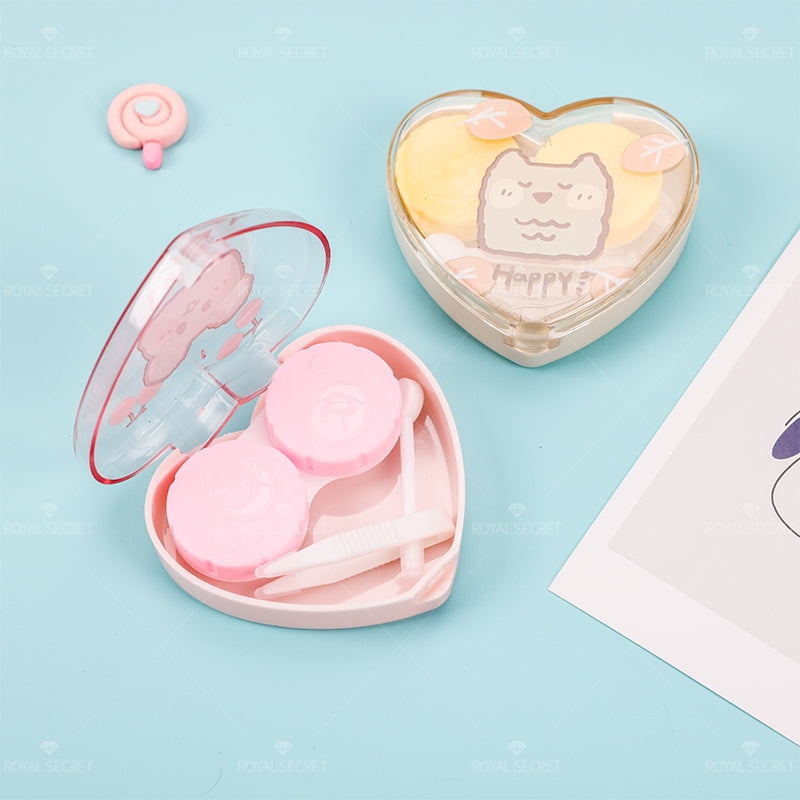 Estuche De Lentes De Contacto De Forma De Corazón (Personalización) - HOLY BOOK