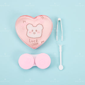 Estuche De Lentes De Contacto De Forma De Corazón (Personalización) - HOLY BOOK