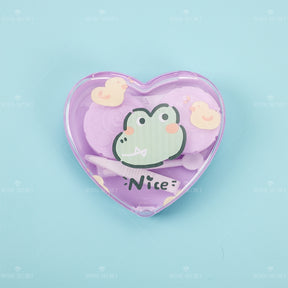 Estuche De Lentes De Contacto De Forma De Corazón (Personalización) - HOLY BOOK