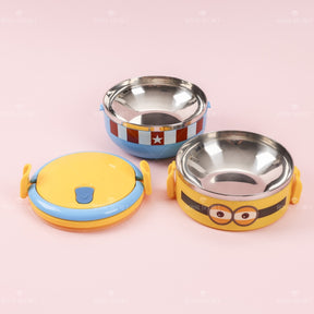 Lindo Caja De Almuerzo De Dibujos Animados Fiambrera De Comida De 2 Niveles Lunch Box Ni?o Portátil Lonchera(Personalizado)