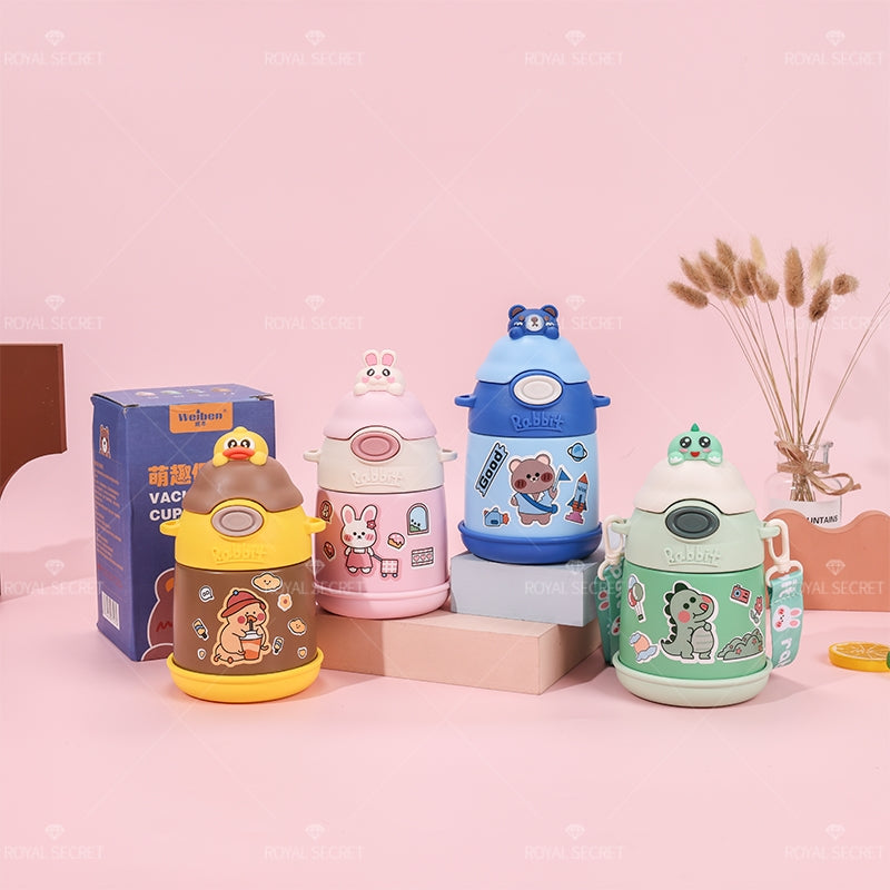 500 ML Ni?os Dibujos Animados Animal Thermos Cup Acero Inoxidable Botella De Agua (Personalizado)