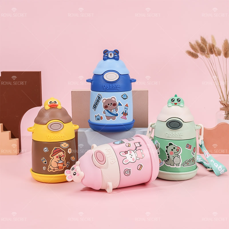 500 ML Ni?os Dibujos Animados Animal Thermos Cup Acero Inoxidable Botella De Agua (Personalizado)