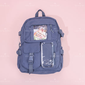 Mochila de gran capacidad para estudiantes Patchwork mochila Cartoon backpack (Personalizado)