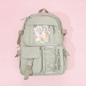 Mochila de gran capacidad para estudiantes Patchwork mochila Cartoon backpack (Personalizado)