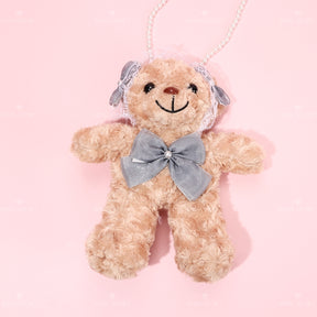 Arco bolso de peluche de forma de oso lindo mu?eca de dibujos animados una bolsa de hombro（Mayoreo）