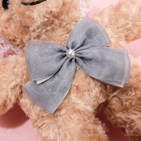 Arco bolso de peluche de forma de oso lindo mu?eca de dibujos animados una bolsa de hombro（Mayoreo）