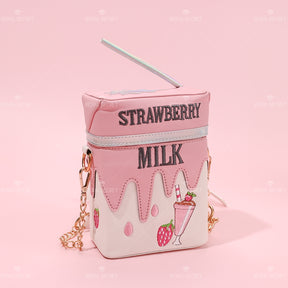 Biberón forma bolsa de hombro Se?ora Bolsa de mensajero lindo bolsa de moda（Mayoreo）