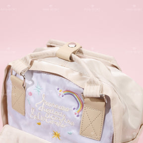 Ni?os dibujos animados mochila de gran capacidad patchwork mochila de color (Personalizado)