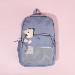 Mochila de estudiante de gran capacidad bear doll backpack (Personalizado)