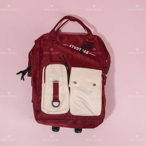 Mochila de gran capacidad para estudiantes Patchwork mochila (Personalizado)