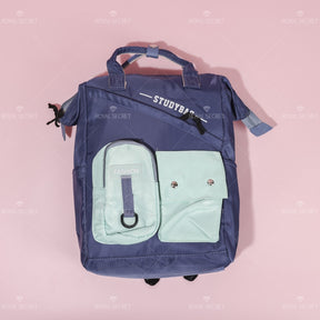 Mochila de gran capacidad para estudiantes Patchwork mochila (Personalizado)