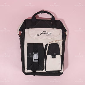 Mochila de gran capacidad para estudiantes Patchwork mochila backpack (Personalizado)