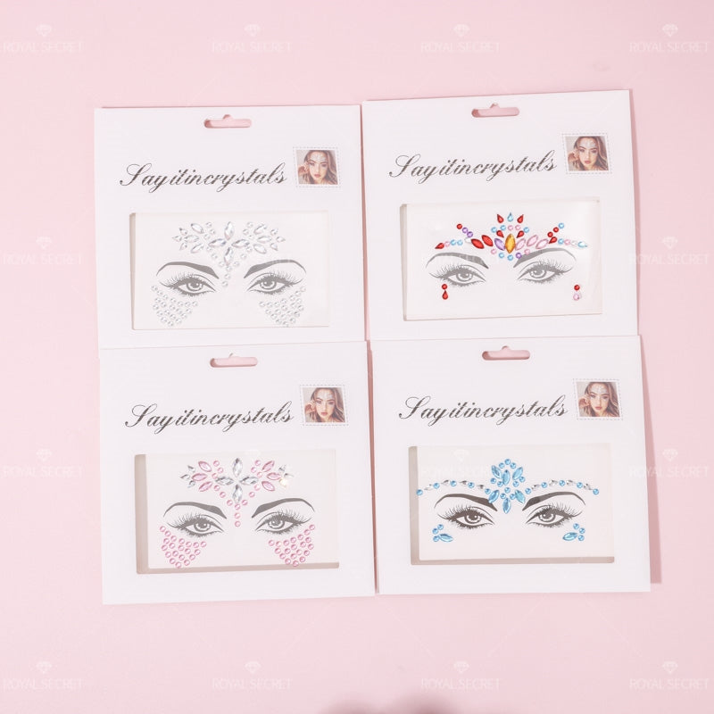 4 pcs Eye patch broca decorativa acrílico diamante stickers (Personalizado)