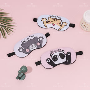 3 pcs Adorable cartoon sleep eye mask blackout ni?os eye mask (Personalizado)