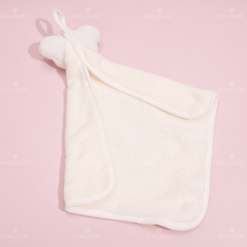 Lindo coral fleece toalla de lavado de manos de oso Pa?uelo cuadrado de secado rápido (Personalizado)