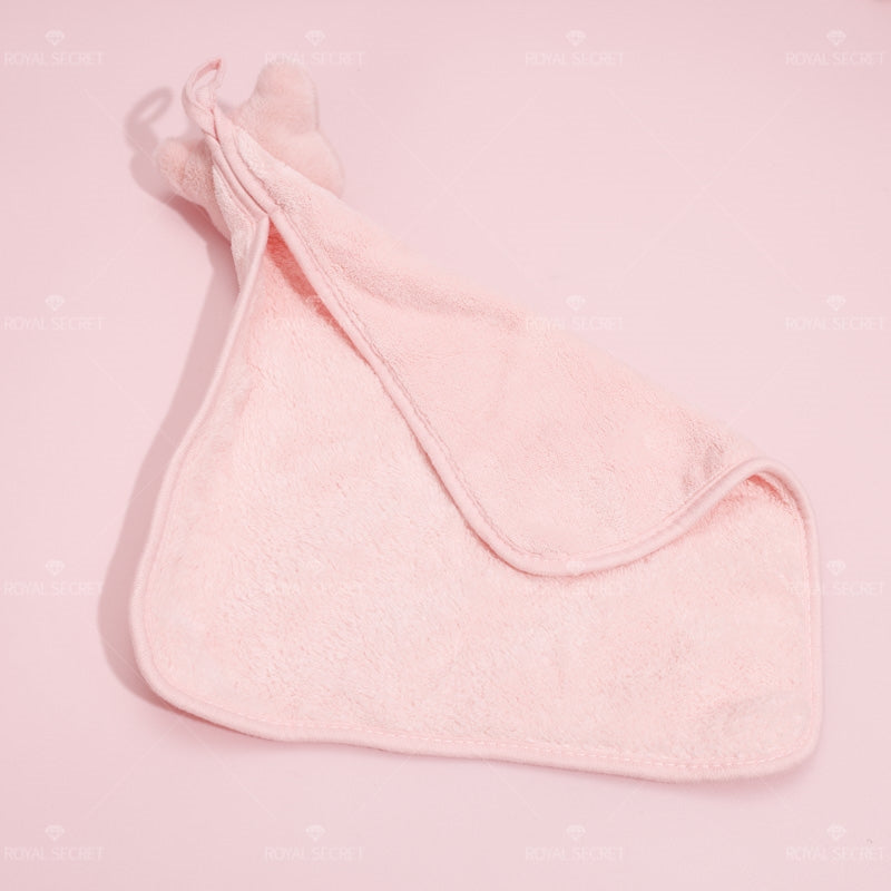 Lindo coral fleece toalla de lavado de manos de cerdito Pa?uelo cuadrado de secado rápido (Personalizado)