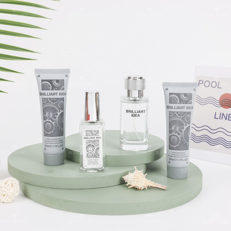 Conjunto de 4 piezas para mujer Gel de ducha + Loción corporal + Spray corporal + Perfume (Personalizado)