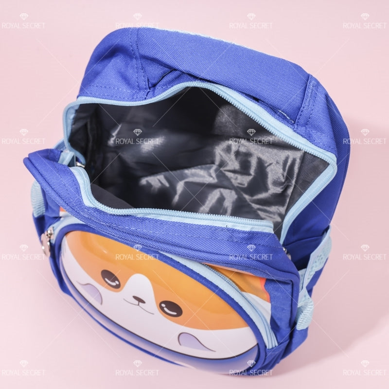 Mochila de estudiante de gran capacidad patchwork cartoon backpack (Personalizado)