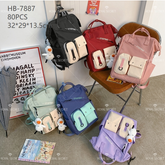 Mochila de gran capacidad para estudiantes Patchwork mochila (Personalizado)
