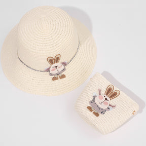 Sombrero De Paja Decorativo Conejo + Bolso Peque?o (300 Piezas)(Personalización) - HOLY BOOK